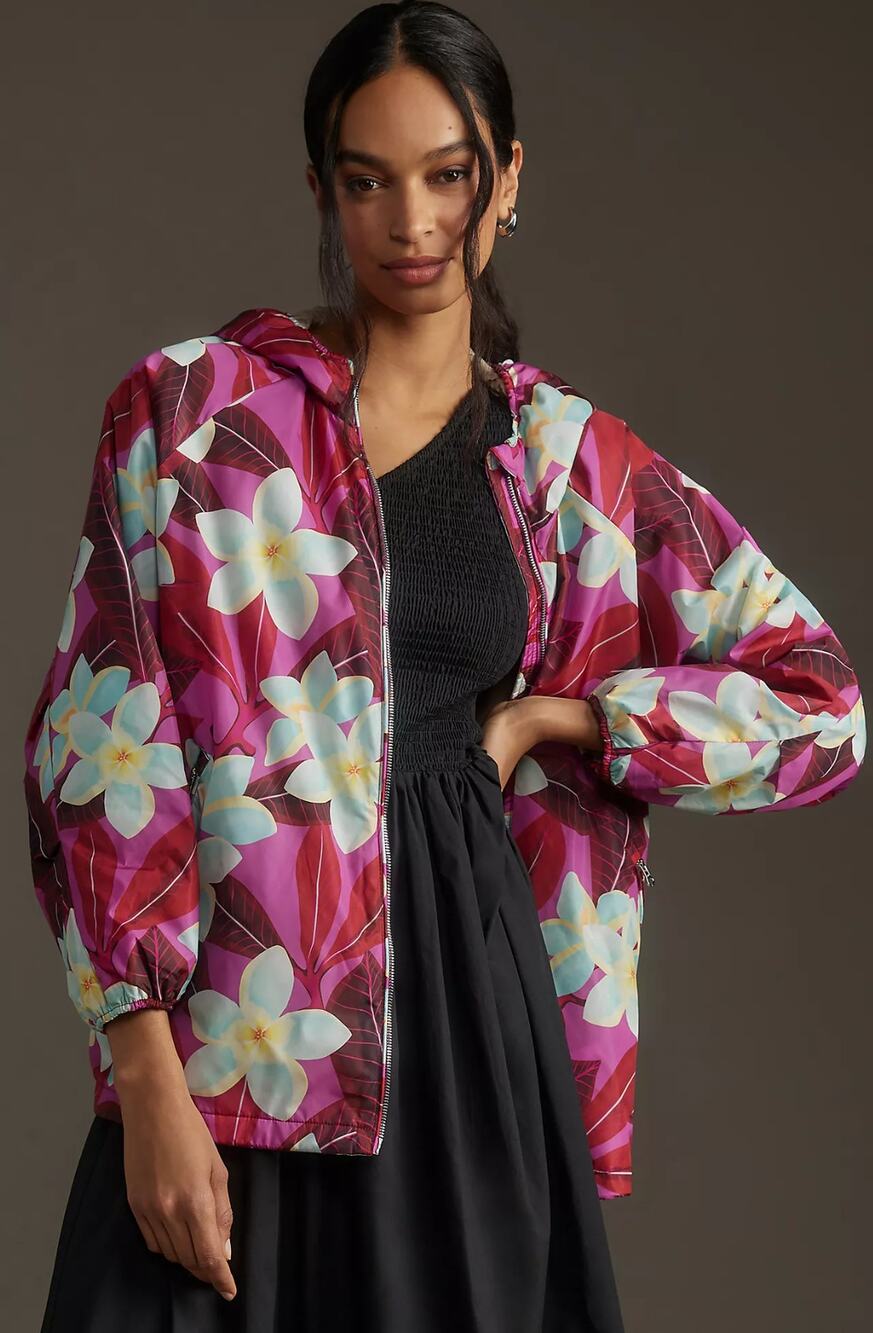 New Anthropologie Save the Duck Niam Floral Hooded Coat - Size 2